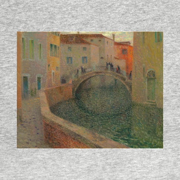 The Small Canal, Gray Evening, Venice by Henri Le Sidaner by Classic Art Stall